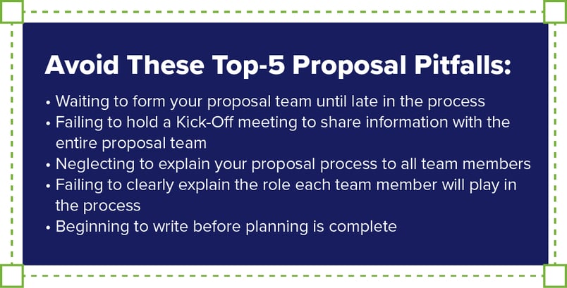 Avoid 5 Proposal Pitfalls