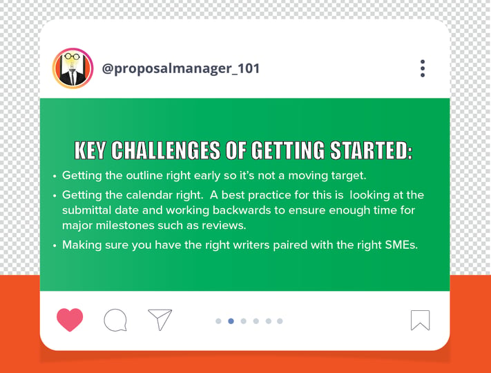 Proposal Manager Graphics_Key Challenges of Getting Started