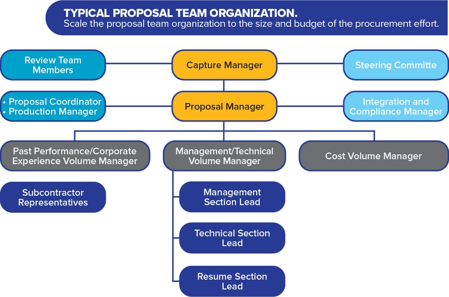 Typical Proposal Team Organization